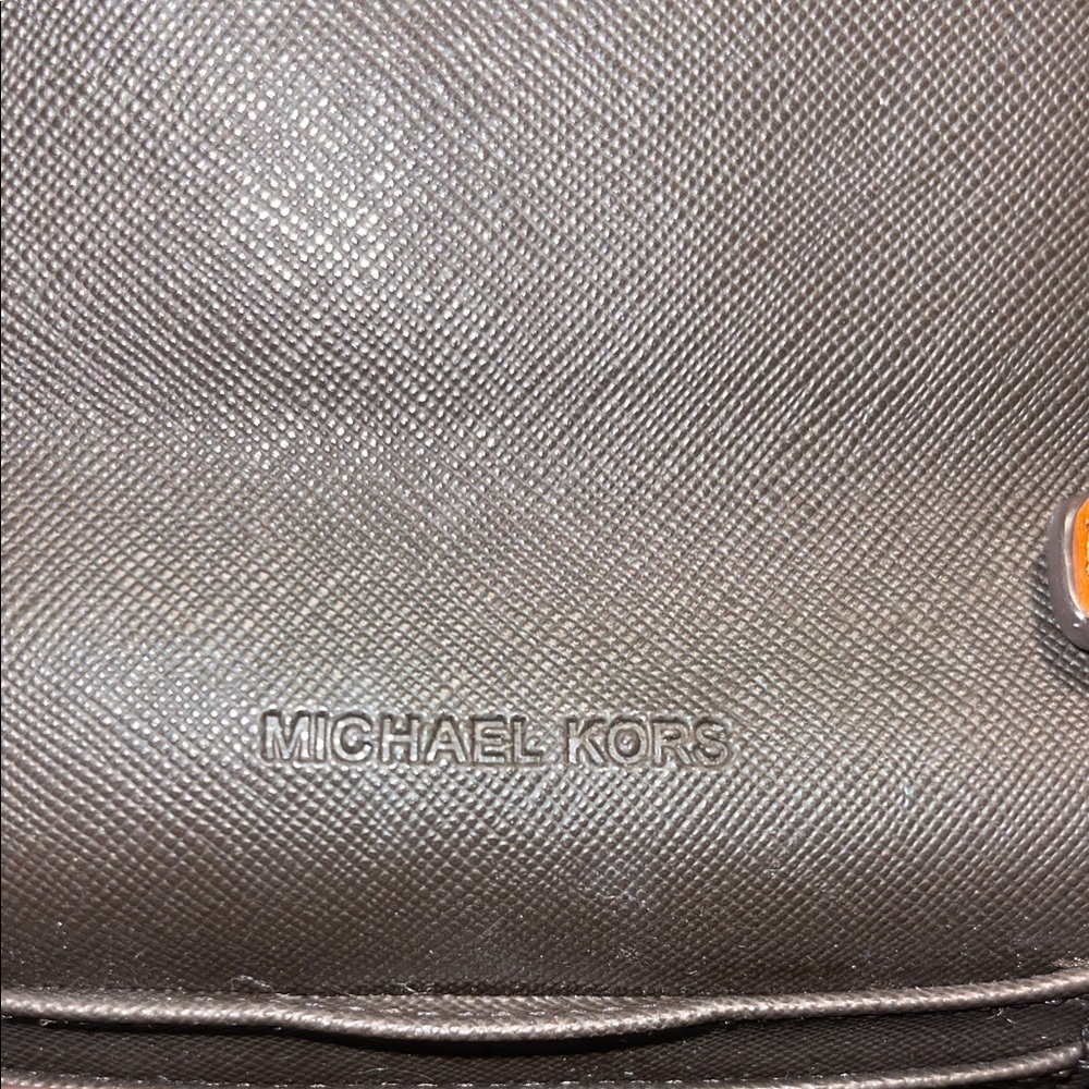 Michael Kors Brown Monogram Crossbody Bag - Picture 6 of 6